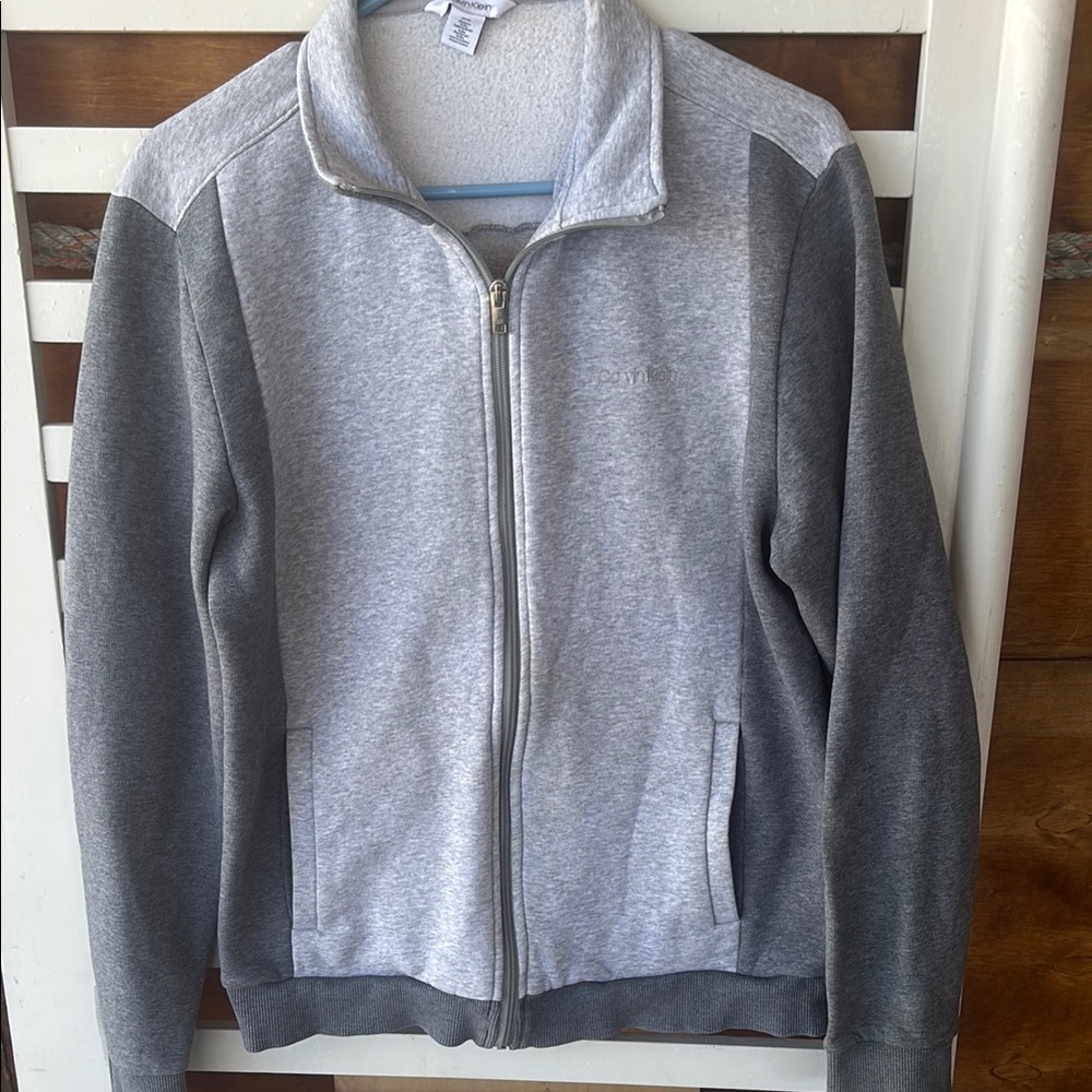 Calvin Klein Gray Zip-Up Jacket